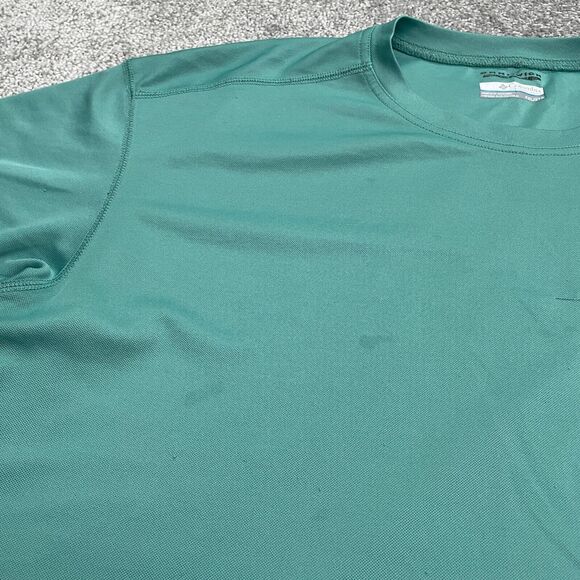 Columbia Meaker Peak Omni Wick T-Shirt Mens XXL Green Crew Short Sleeve Active - Picture 10 of 12